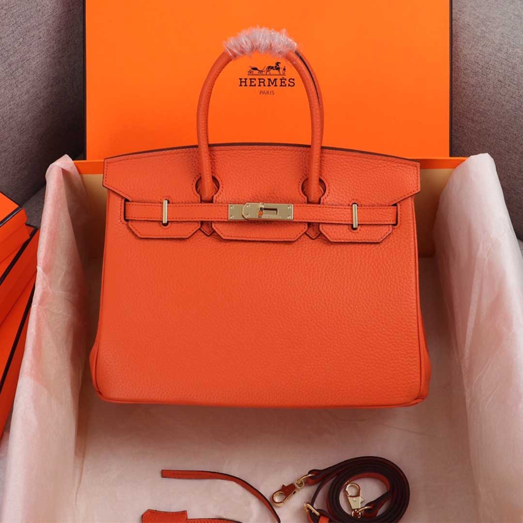 Replica Hermes Aaa-Birkin 25/30/35 Bag Beige/Orange/Navy1:1High-quality replica