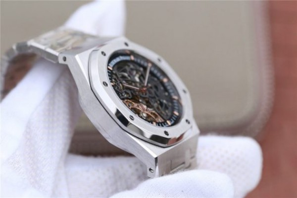 Replica Audemars Piguet Royal Oak 41mm Double Balance Wheel Openworked 15407 SS JF SS Bracelet A3132 - Top club