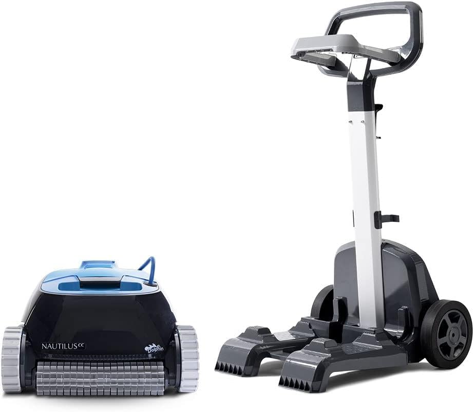 Dolphin Nautilus CC Automatic Robotic Pool Vacuum Cleaner With Caddy For In-Ground Pools Up To 33 FT - Image 4 Dolphin Nautilus CC Automatic Robotic Pool Vacuum Cleaner With Caddy For In-Ground Pools Up To 33 FT - Image 4