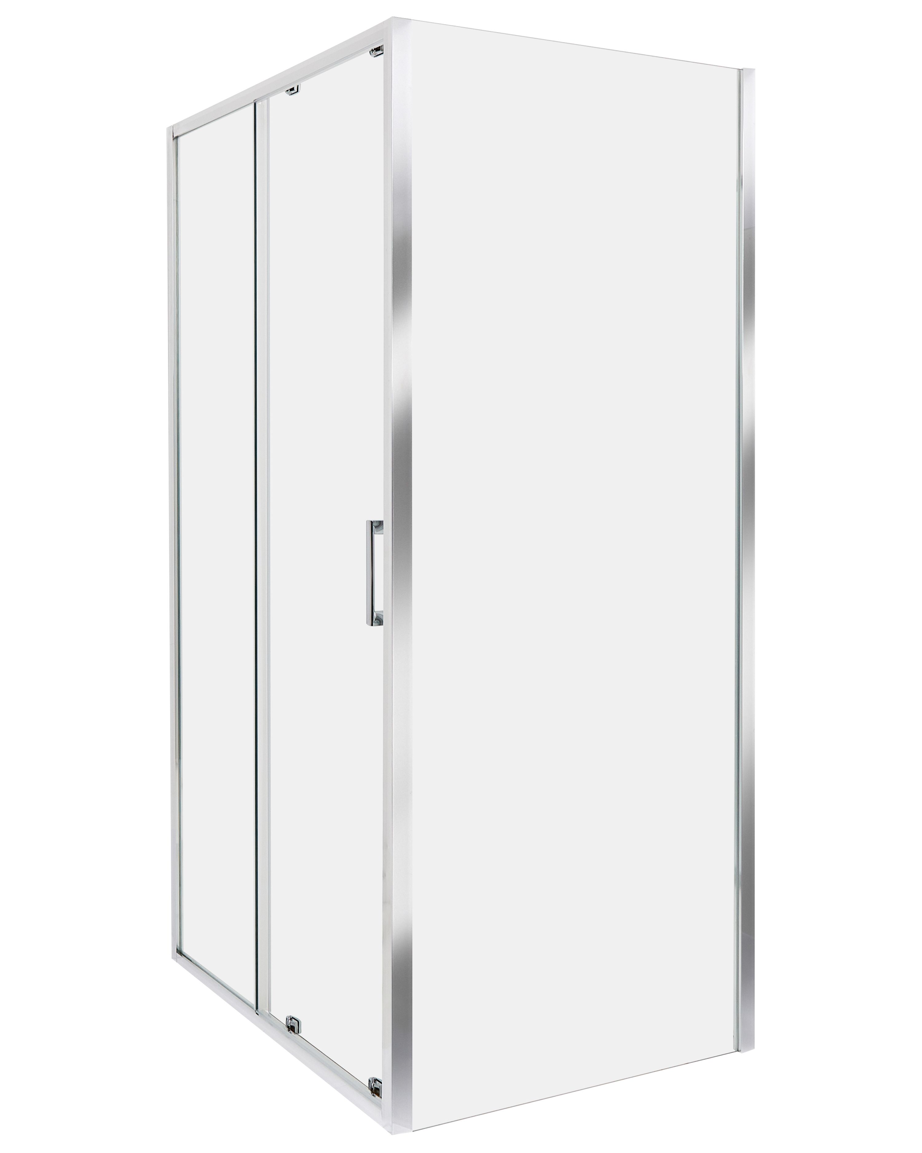 Shower Enclosure YORO 800 x 1000 x 1850 mm Silver