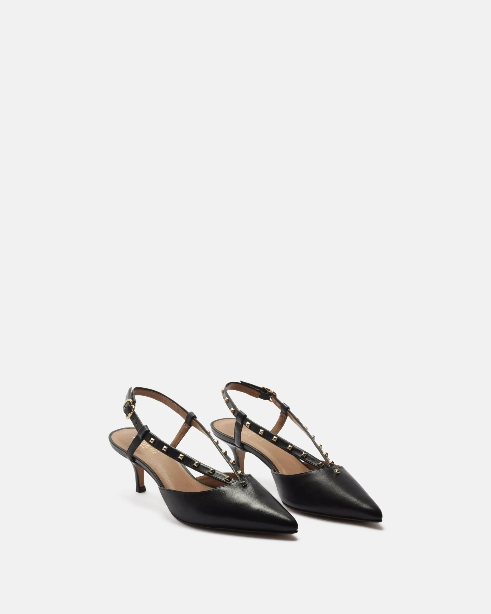 ESCARPINS KADELA/STUD - En cuir clouté à talons noir
