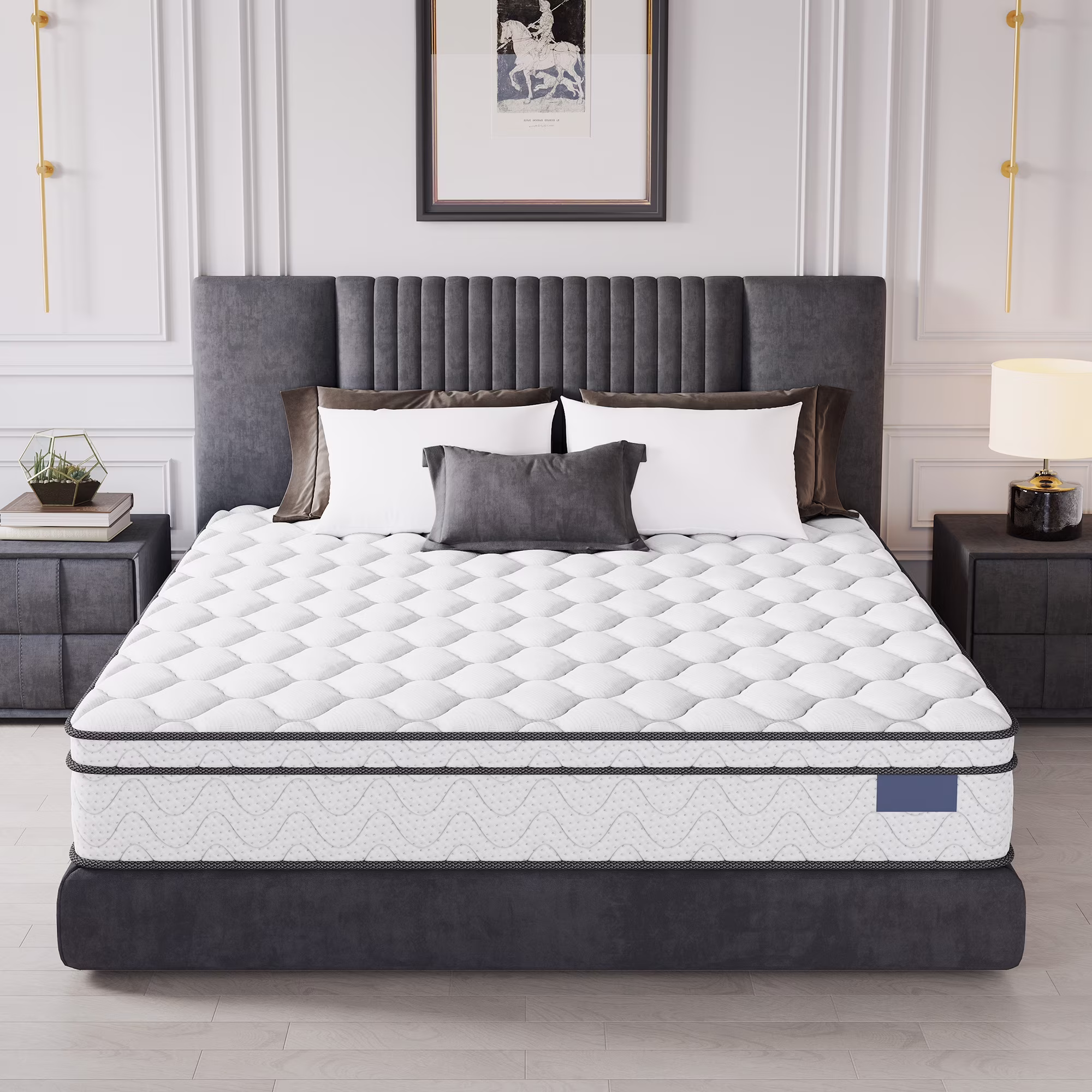 10 Inch Twin Mattress, CertiPUR-US Certified Memory Foam Hybrid Mattress in a Box, Medium Firm Bed Mattress for Kids, Teens & Adults, Neche Single Mattress with Pressure Relief & Support - Image 5