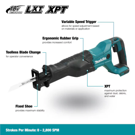 Makita DJR186Z 18V LXT Cordless Reciprocating Saw (Tool Only)