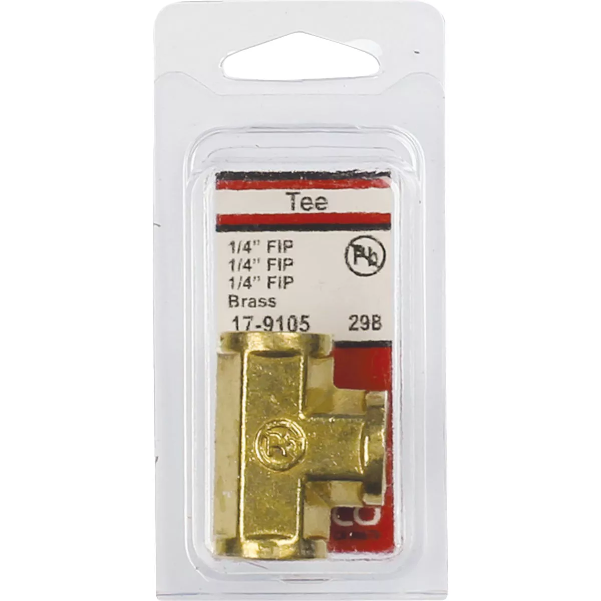 Lasco 1/4 In. FPT Yellow Brass Tee