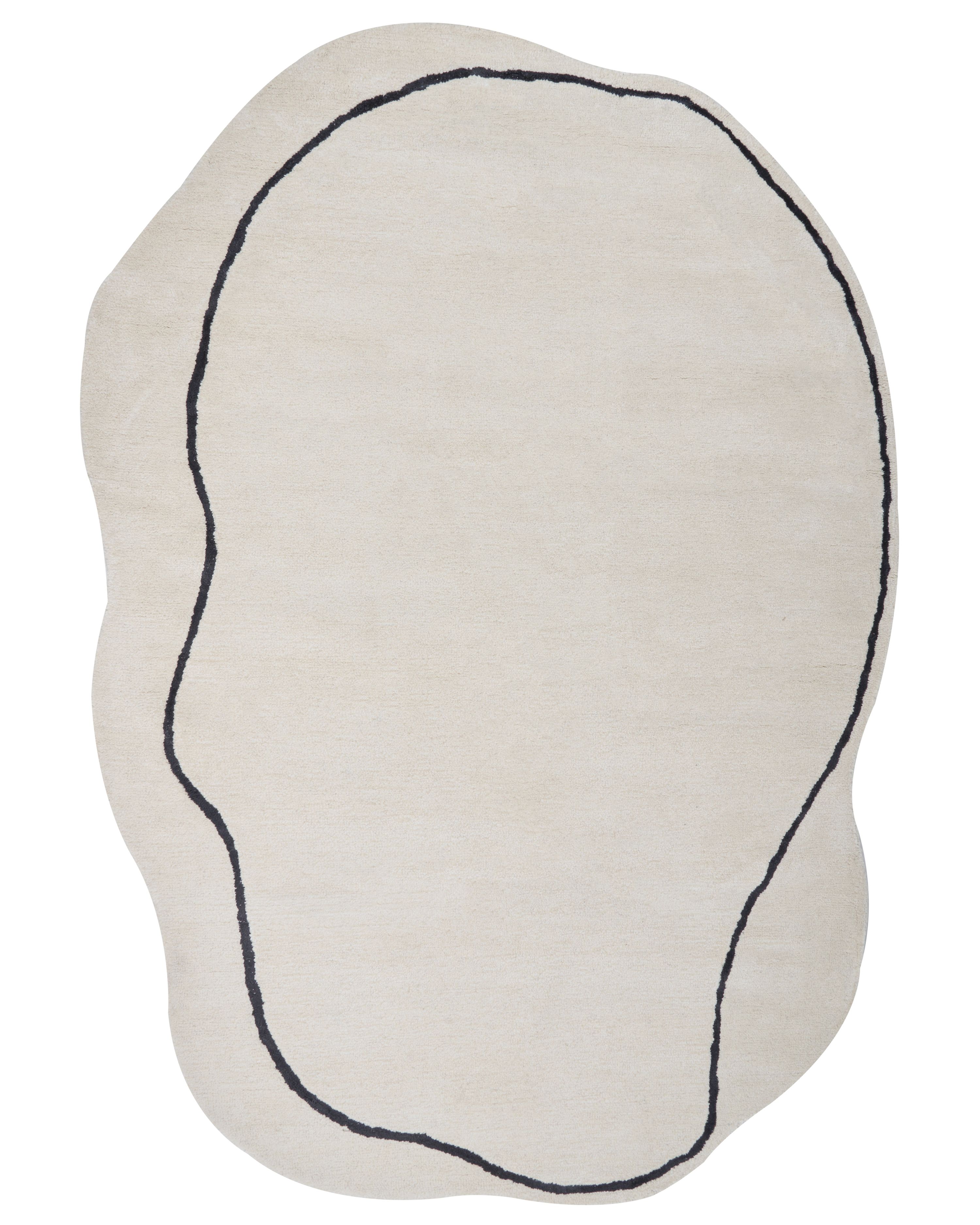 Rug DERA Beige 160 x 230 cm Viscose