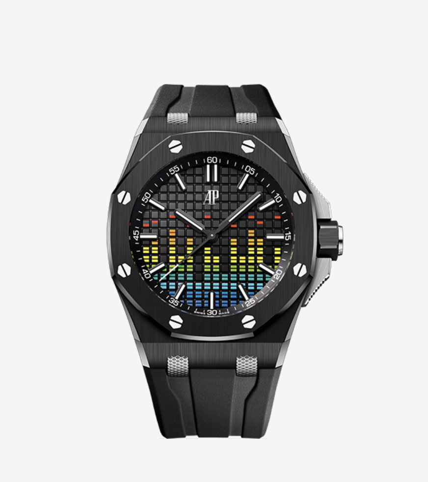 Audemars Piguet Royal Oak Offshore Selfwinding Music Edition Black Ref. 15600CE.OO.A002CA.01(1:1 replica) - Elite Watch Atelier