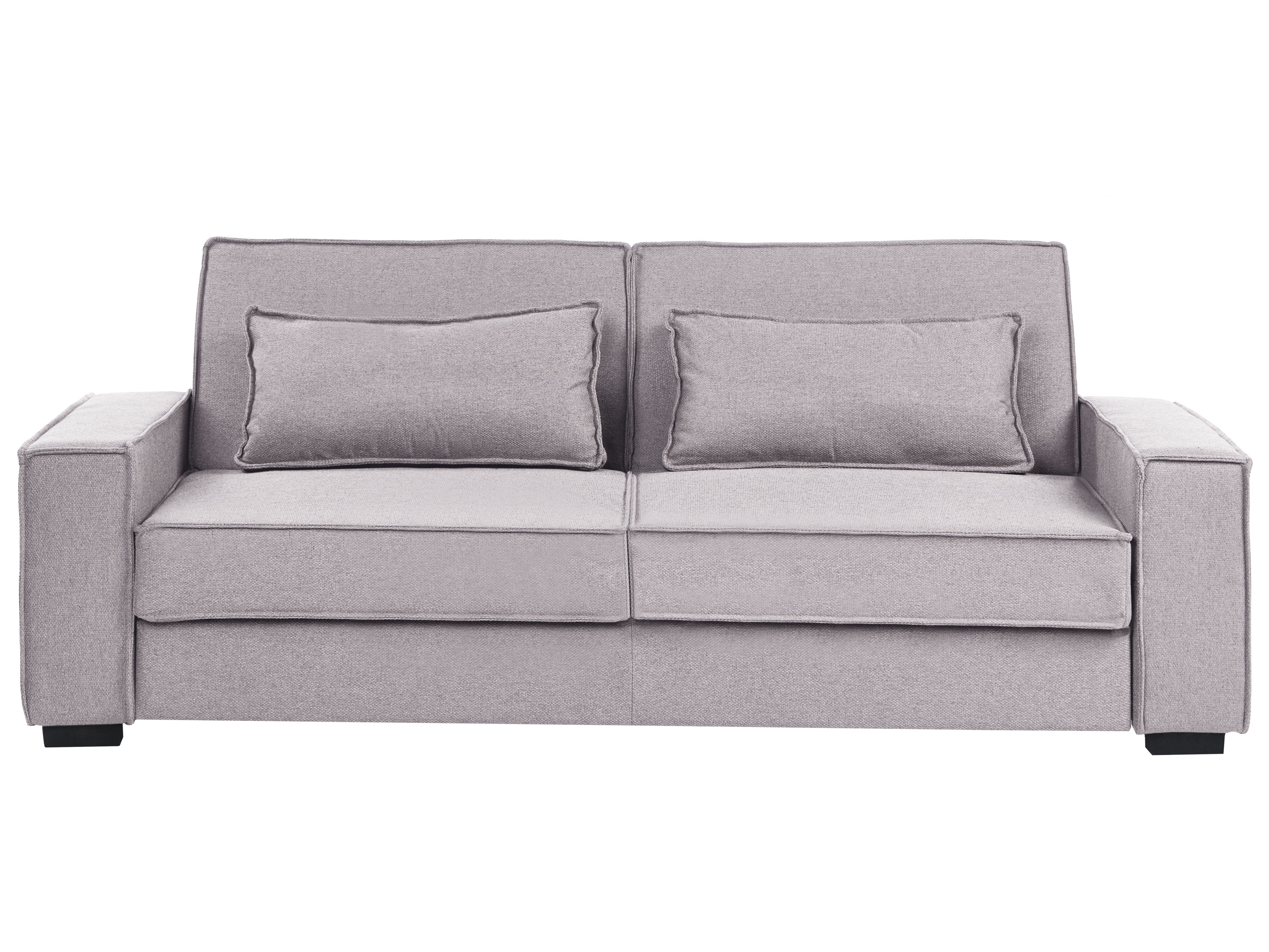 Sofa Bed 3 Seater AROLE Fabric Grey