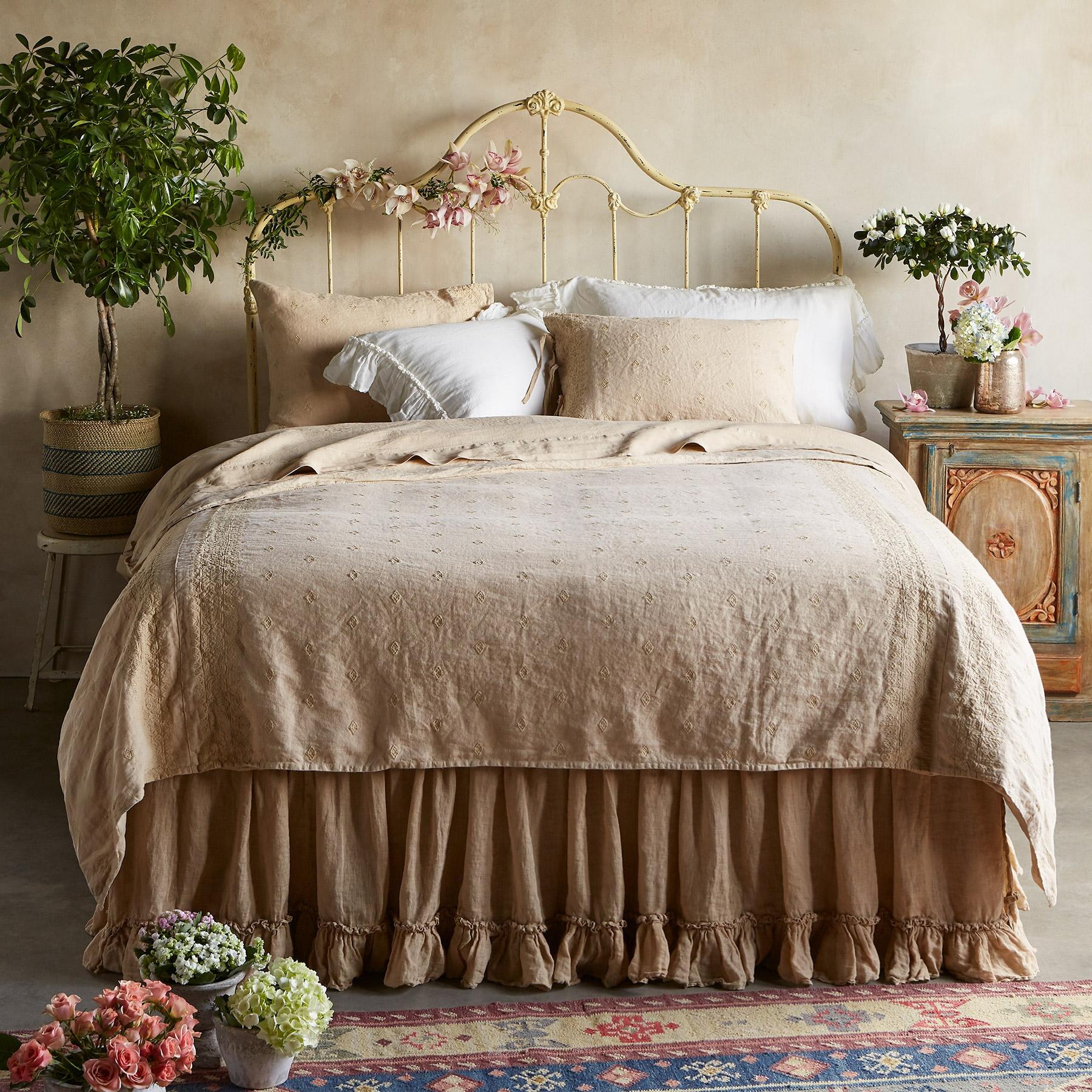 Gossamer Linen Embroidery Duvet - Sundance Clothing