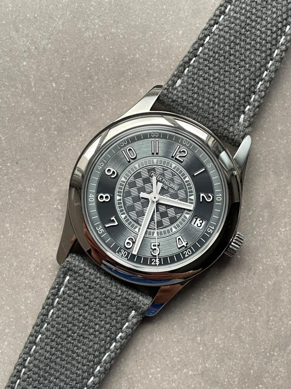 Replica PATEK PHILIPPE Calatrava 6007A-001 SS ZF 1:1 Best Edition Grey Dial on Grey Leather Strap A324CS - Top club