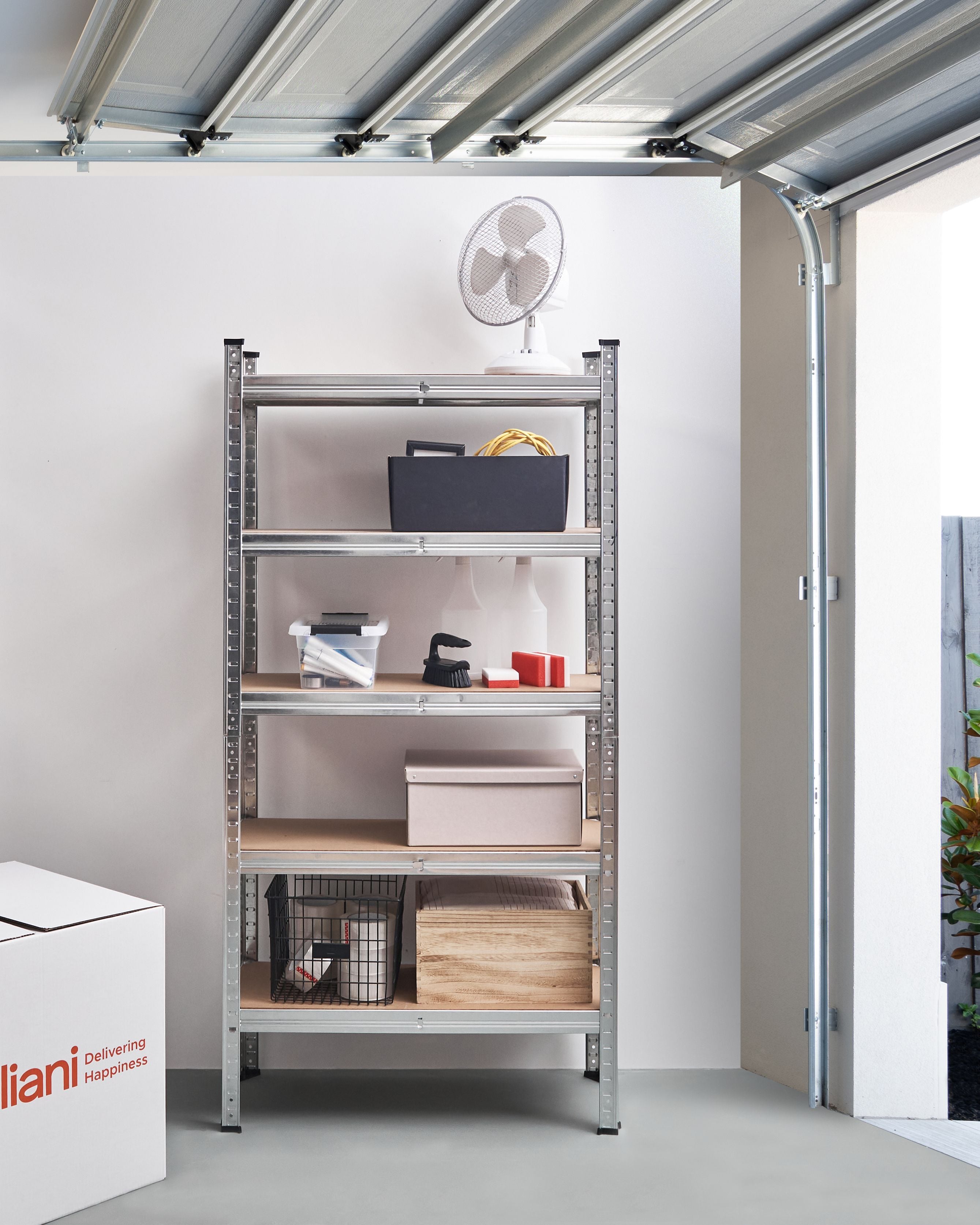 Garage Shelving XITTA Metal 75 cm 30 cm Silver