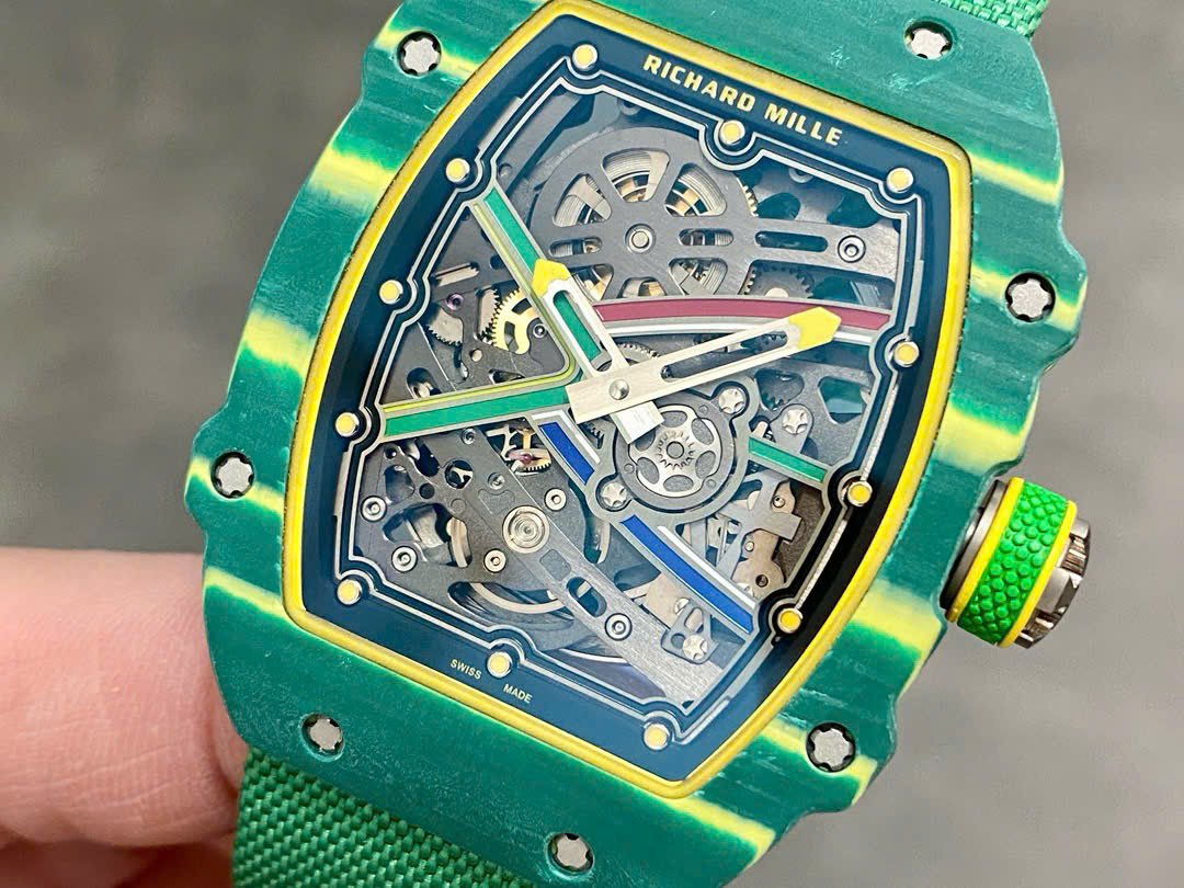 Richard Mille RM67-02 Case Green Carbon Refined Super Light 37 Grams 38.7��47.52mm - Top club