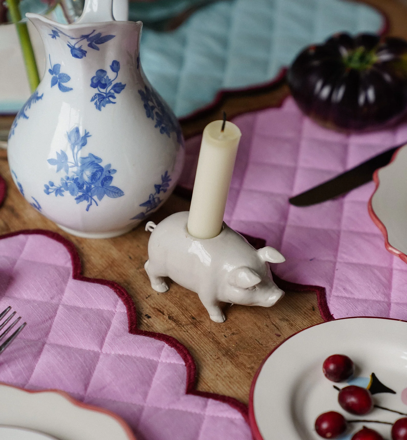 Piggy Candle Holder