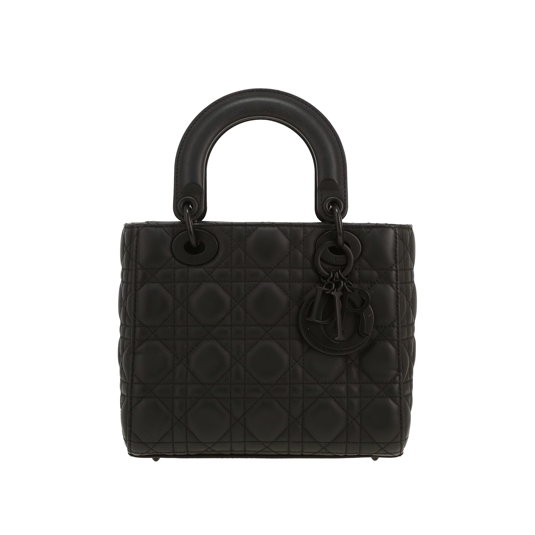 Dior Lady Dior handbag in black leather cannage1:1High-quality replica