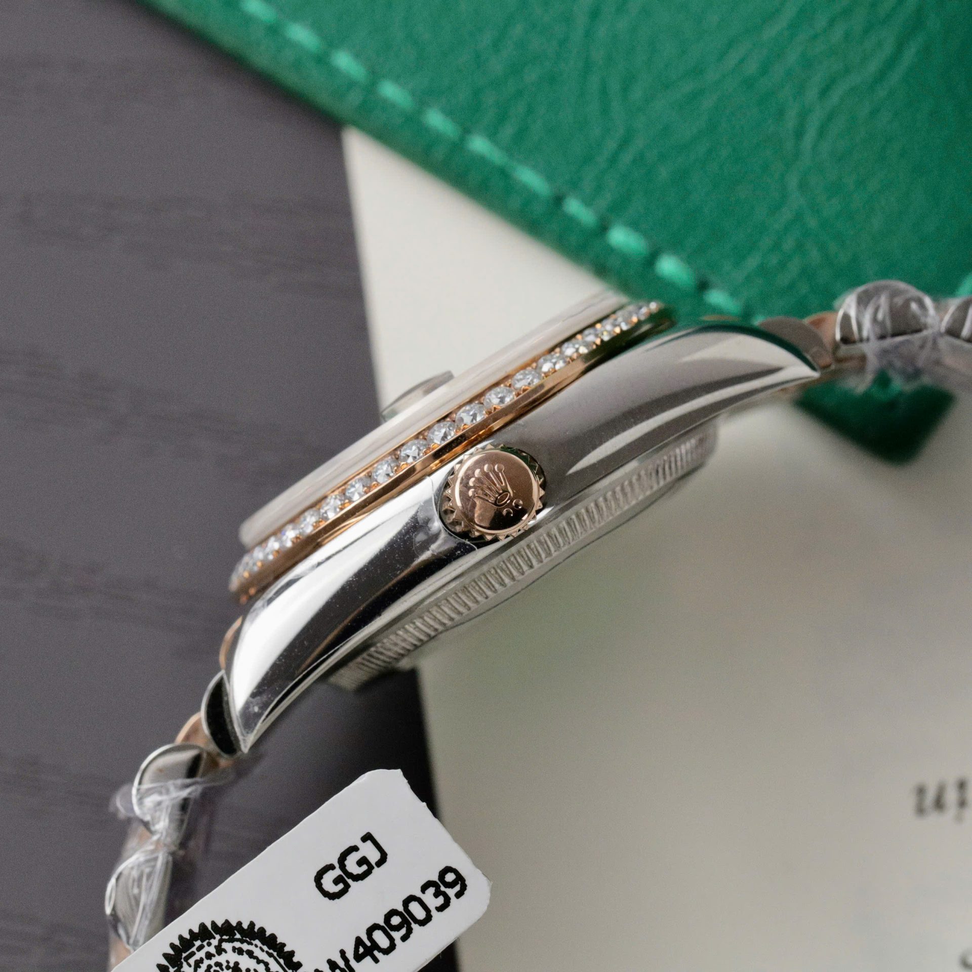 Rolex DateJust Replica Watch Custom Moissanite Diamonds Hong Kong 31mm - Top club