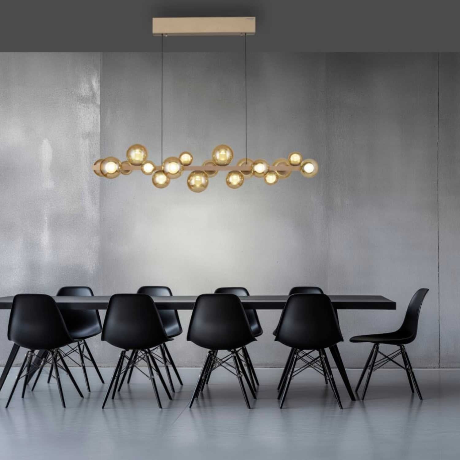 Neuhaus PURE® Hanglamp Pure E-Popup Champagne L 120cm incl. Remote