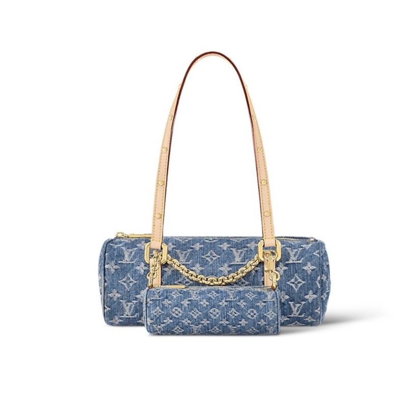 Louis Vuitton LV PAPILLON Denim Handbag1:1High-quality replica