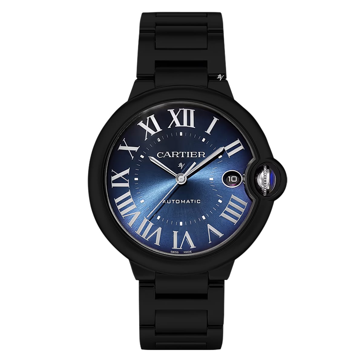 Fake Cartier Replica Watch Ballon Bleu Limited Edition Black DLC-PVD(1:1 replica) - Top club