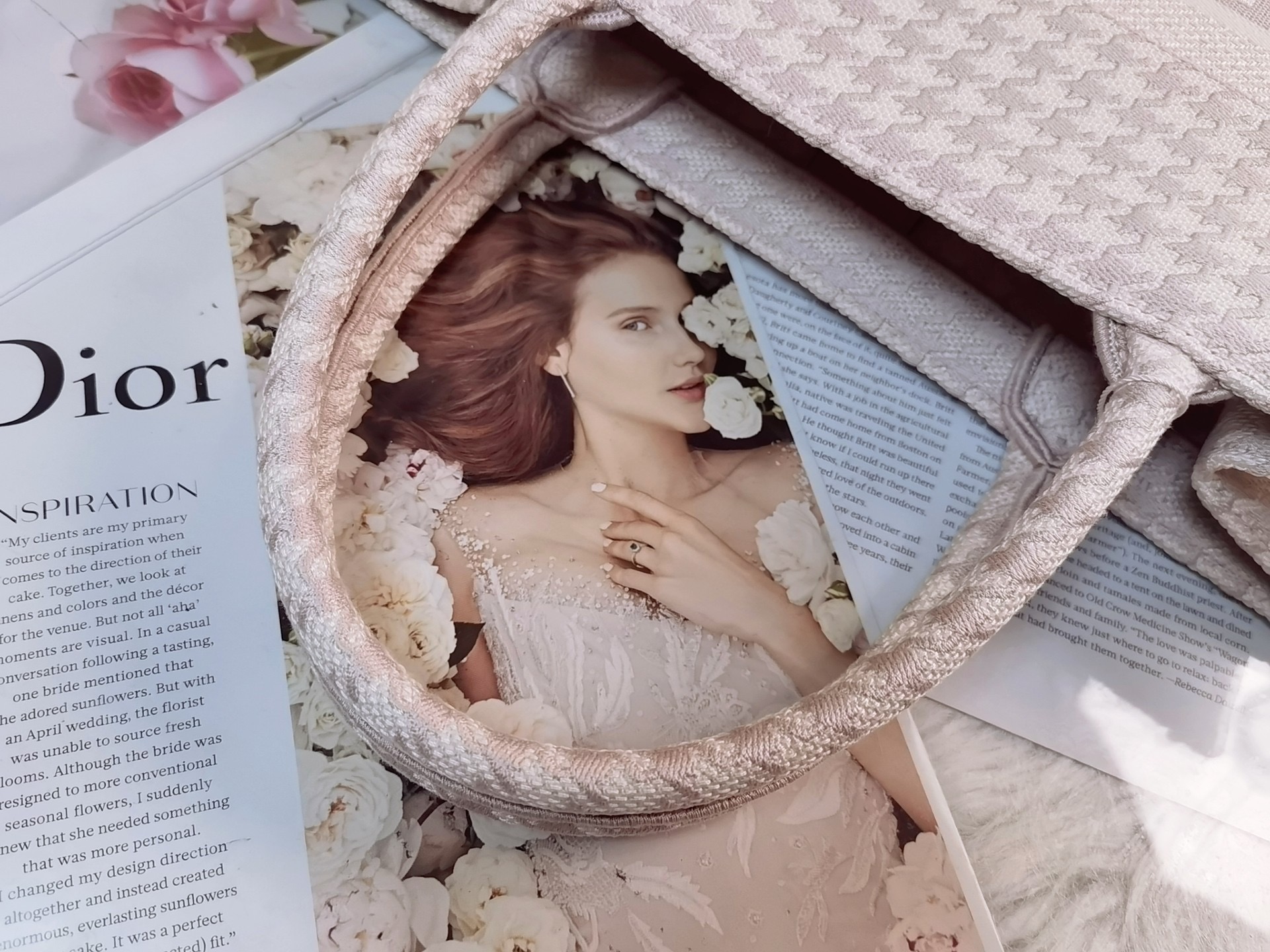 Christian Dior Medium Dior Book Tote Pink , For Women, Women’s Handbags 14in/36cm CD1:1High-quality replica
