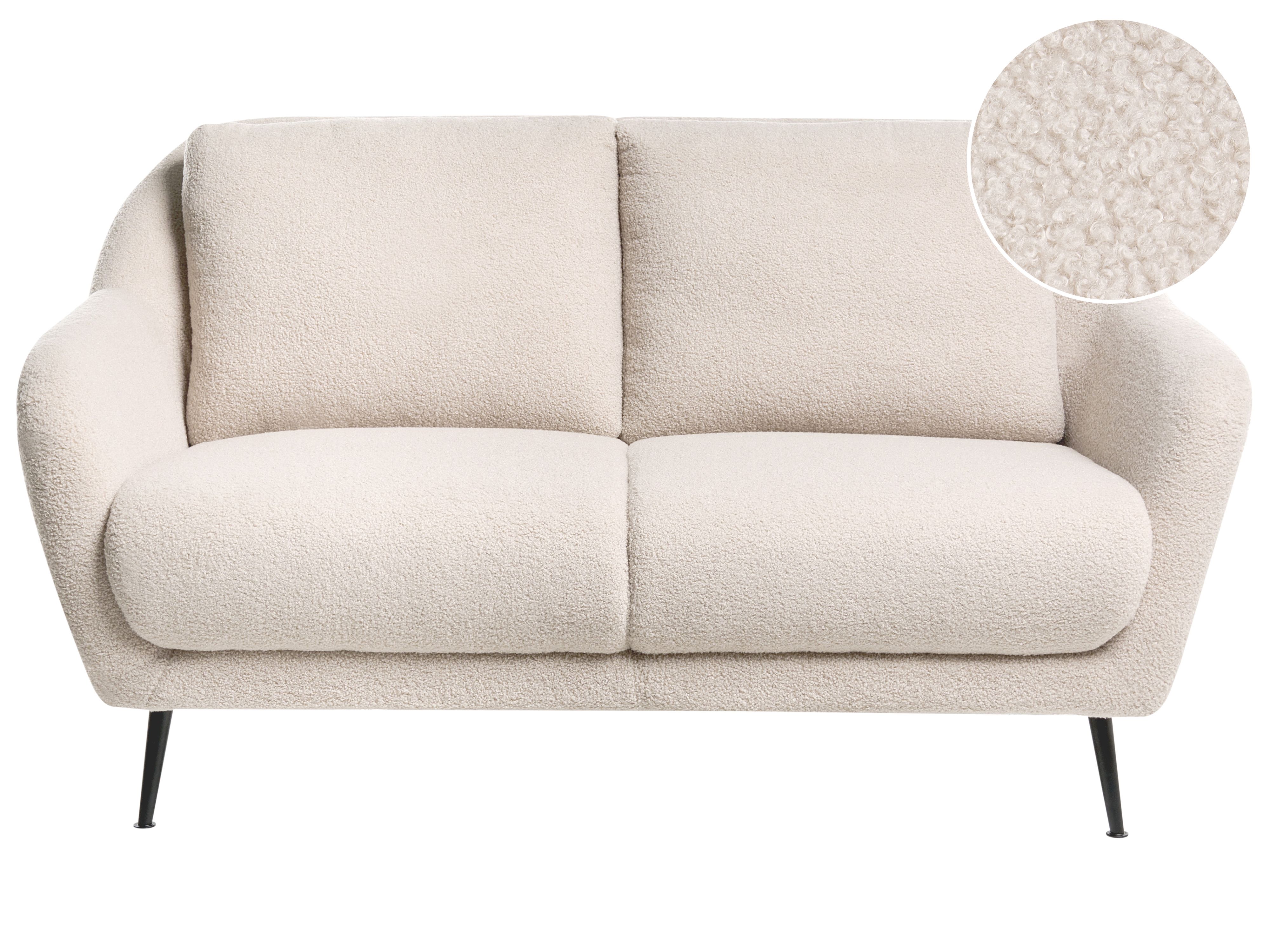Sofa 2 Seater EIBY Boucle Beige