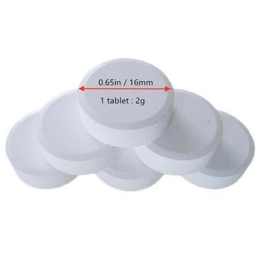 Swimming Pool Chlorine Tablets, 500 Tabs, 16 mm / 0.65in, 2g - Image 3 Swimming Pool Chlorine Tablets, 500 Tabs, 16 mm / 0.65in, 2g - Image 3