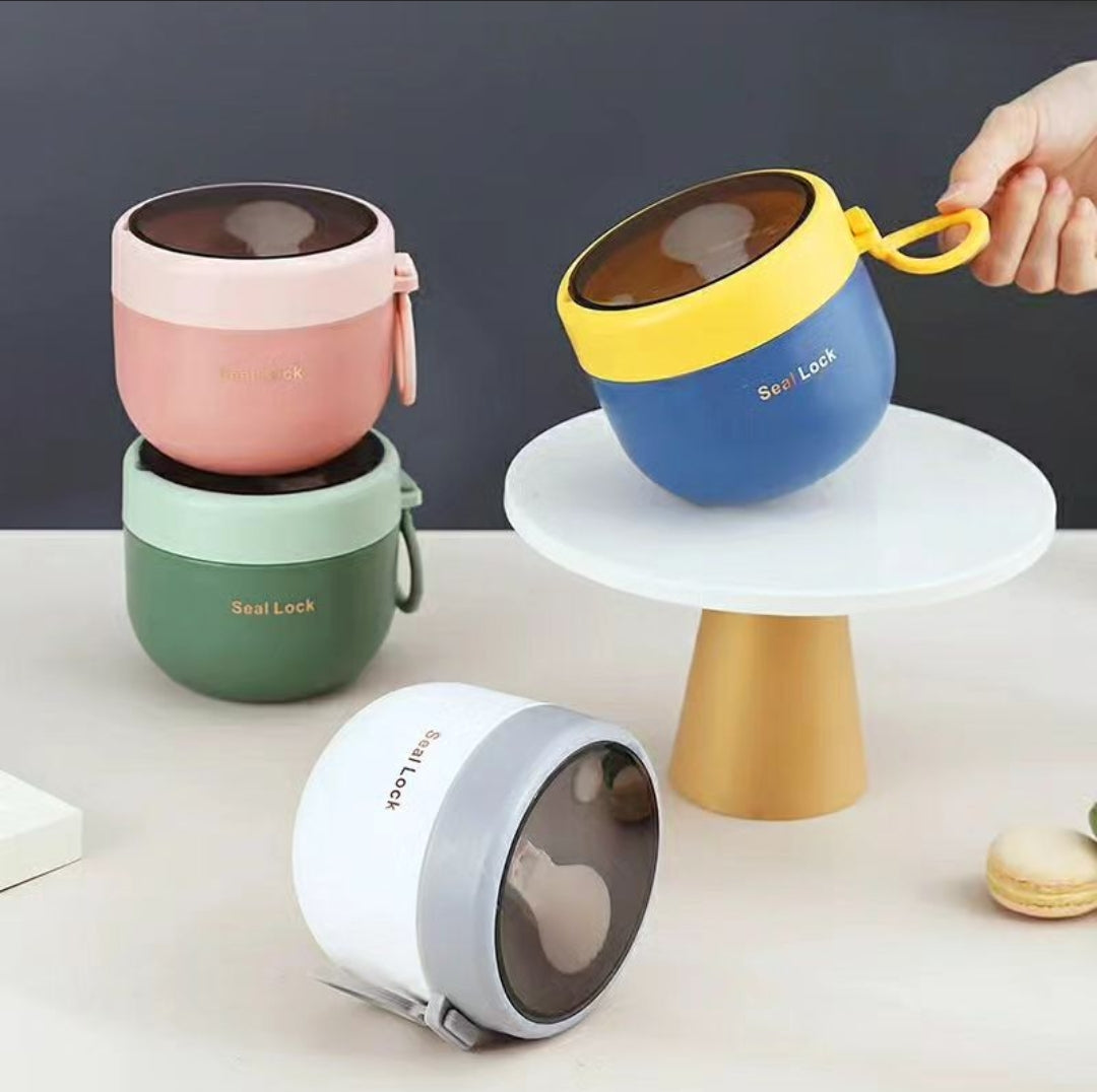 Geïsoleerde Draagbare Lunchcontainer van Roestvrij Staal – Compact en Lekvrij Ontwerp