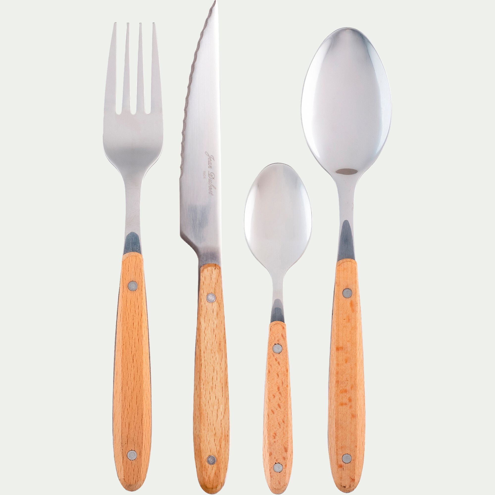 ROODY - Cuillère en inox et manche en bois de hêtre - naturel