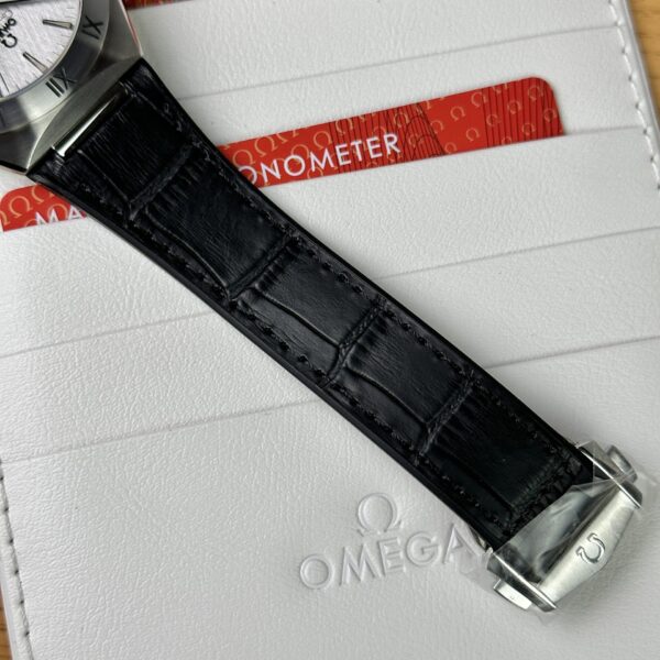 Omega Replica Watch Constellation White Dial Leather Strap 41mm - Top club