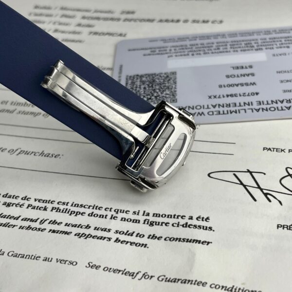 Cartier Replica 1:1 Watch Santos WSSA0030 Blue Dial Rubber Strap 39.8mm - Top club