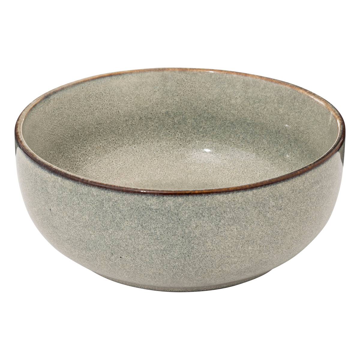 Salad Bowl "Unknown Land" D.21.5 cm, Light Green