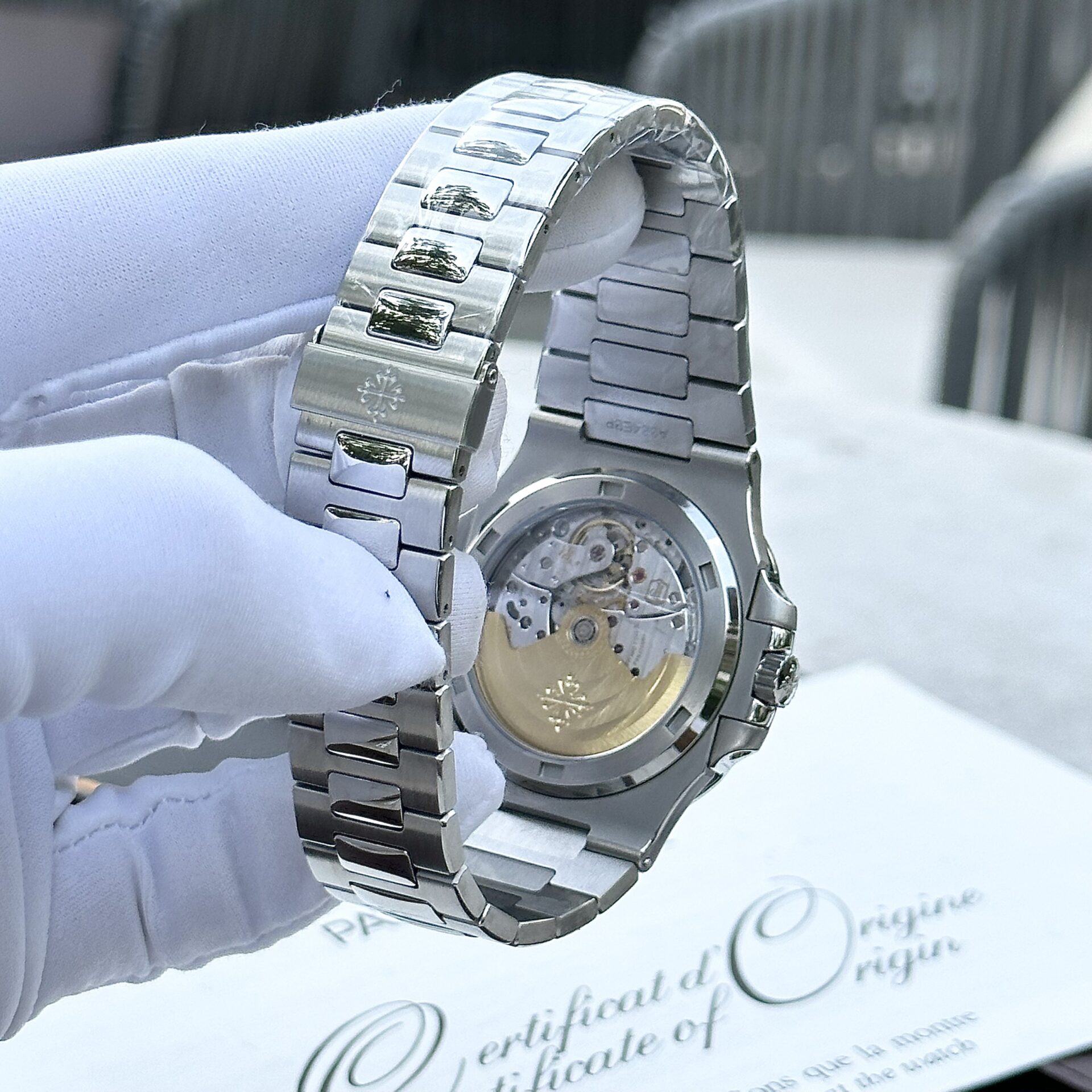 Patek Philippe Nautilus 5723 Replica 1:1 Watch Red Ruby Bezel 40mm - Top club