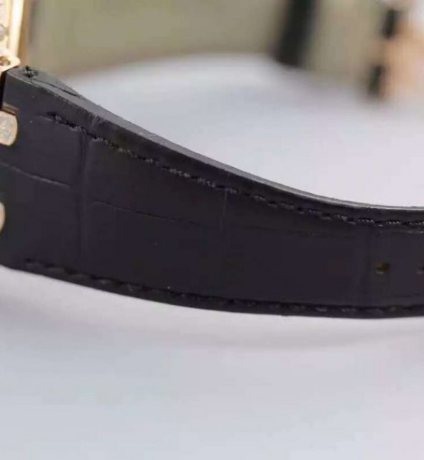 Replica Audemars Piguet JF Royal Oak Offshore RG Full Paved Diamonds Leather Strap A7750 - Top club