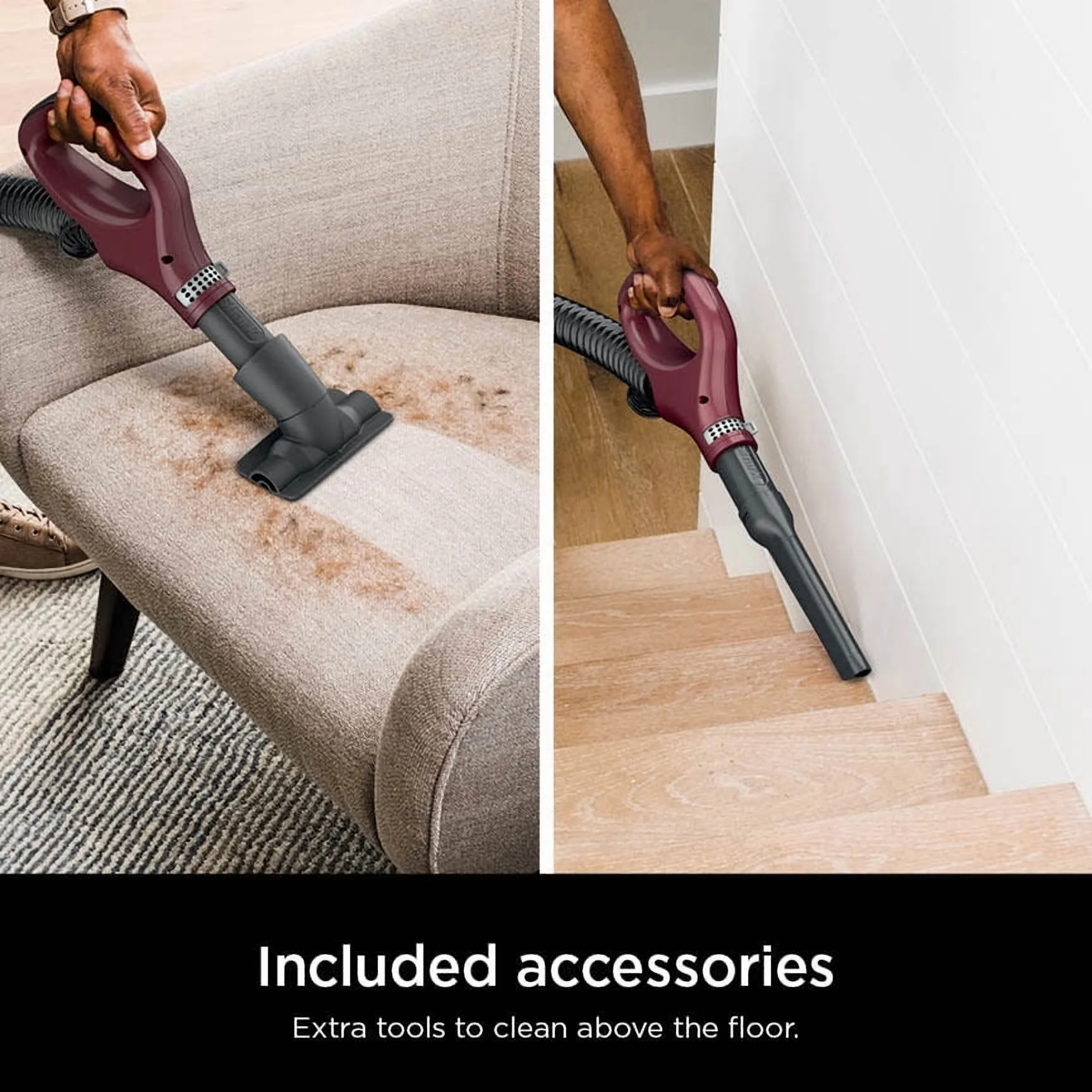 Shark Navigator Lift-Away Upright Vacuum, Pet Friendly, Powerful Suction, Self-cleaning Brushroll, HEPA Filter, Hard Floor and Carpet, Upholstery and Crevice Tool, ZU660 Burgundy - Image 8