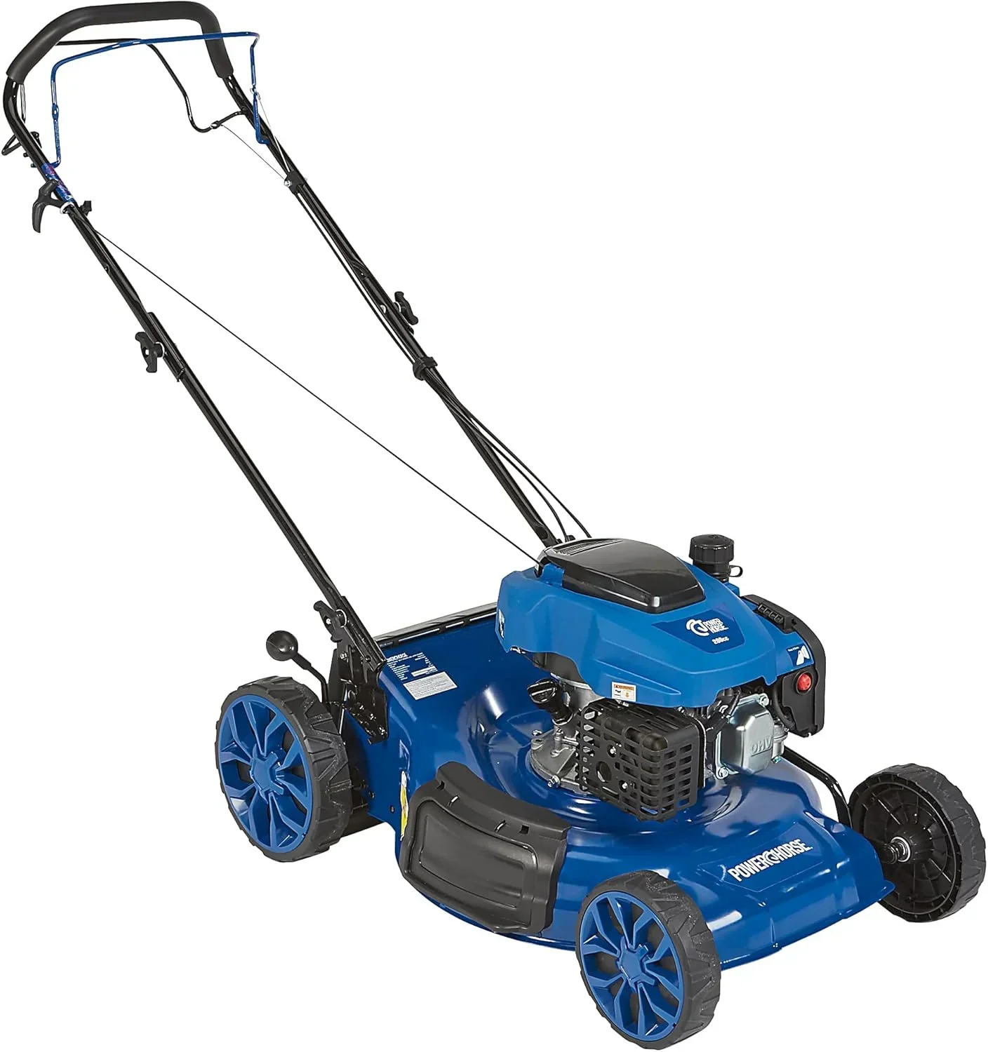 Powerhorse 21-Inch 3-In-1 Self-Propelled Gas Lawn Mower, 200cc 4-Stroke OHV Engine - DM53S-N-D200 - Image 8 Powerhorse 21-Inch 3-In-1 Self-Propelled Gas Lawn Mower, 200cc 4-Stroke OHV Engine - DM53S-N-D200 - Image 8