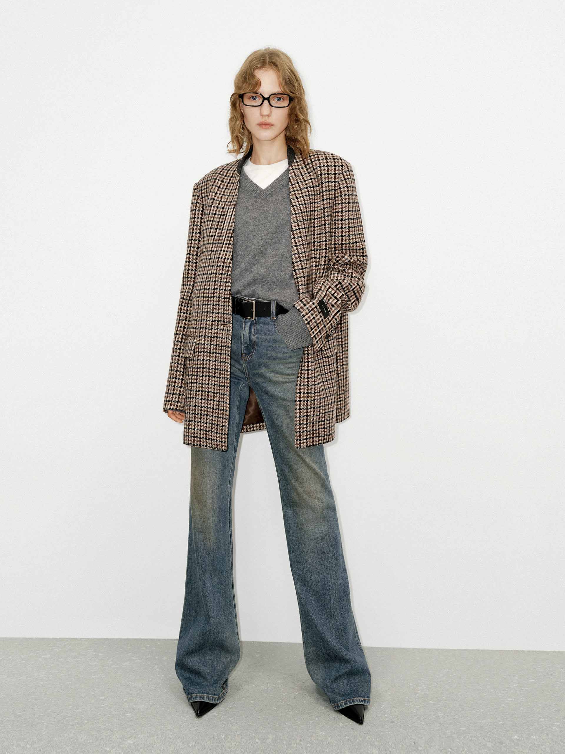 Slightly Flared Cotton Jeans