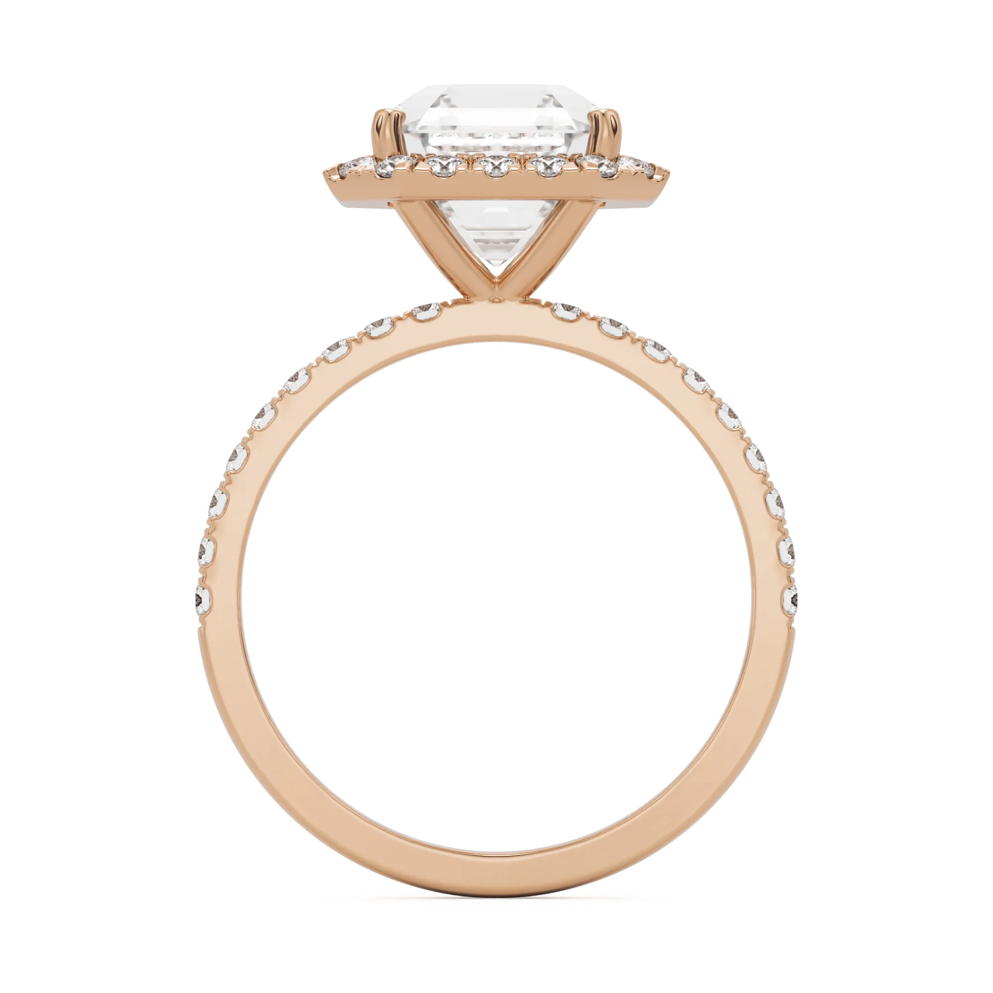 The Asscher Halo Pavé