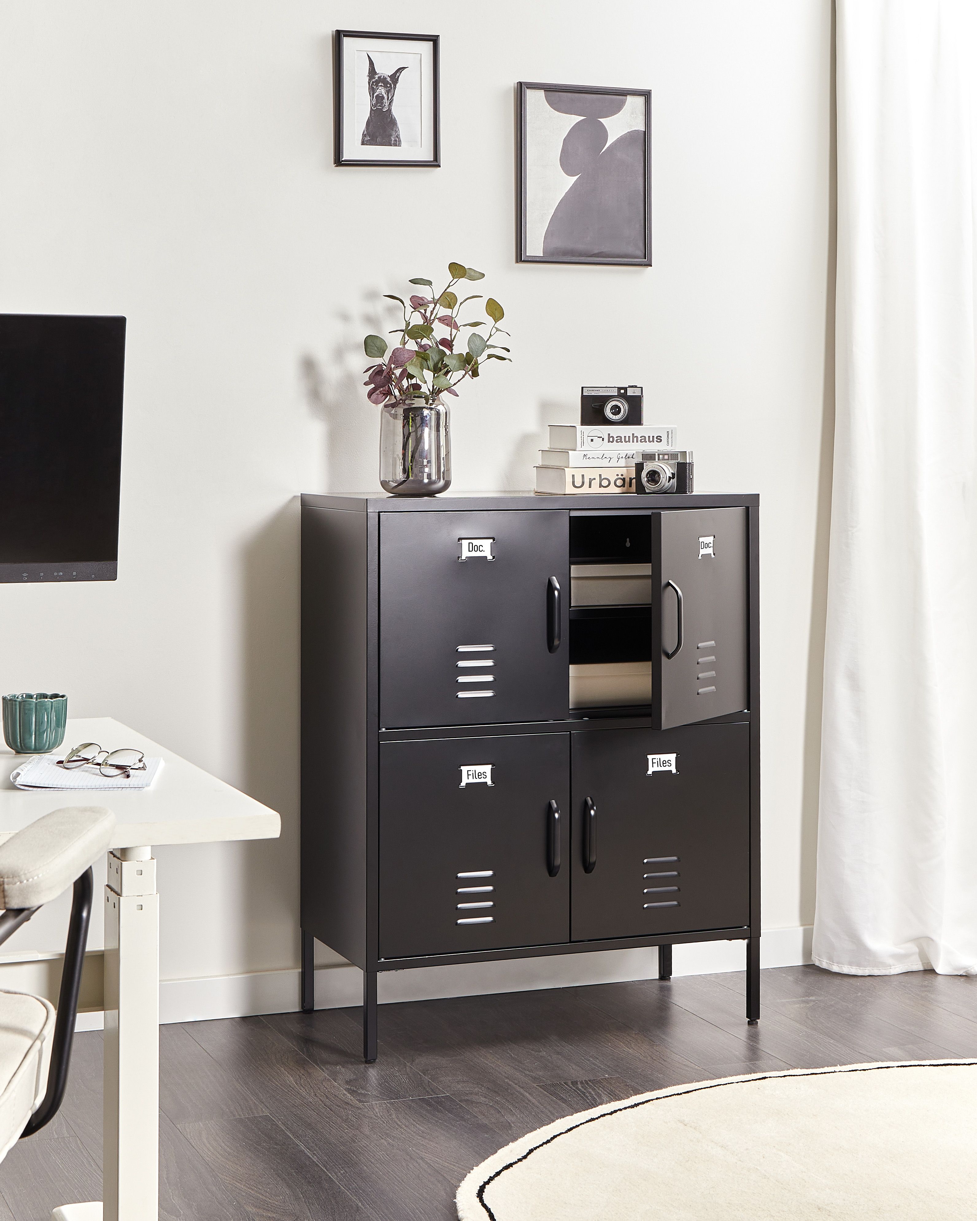Storage Unit HOLBECK Metal Black