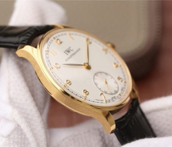 Replica IWC ZF Portuguese IW5454 YG White Dial Leather Strap A6498 - Top club