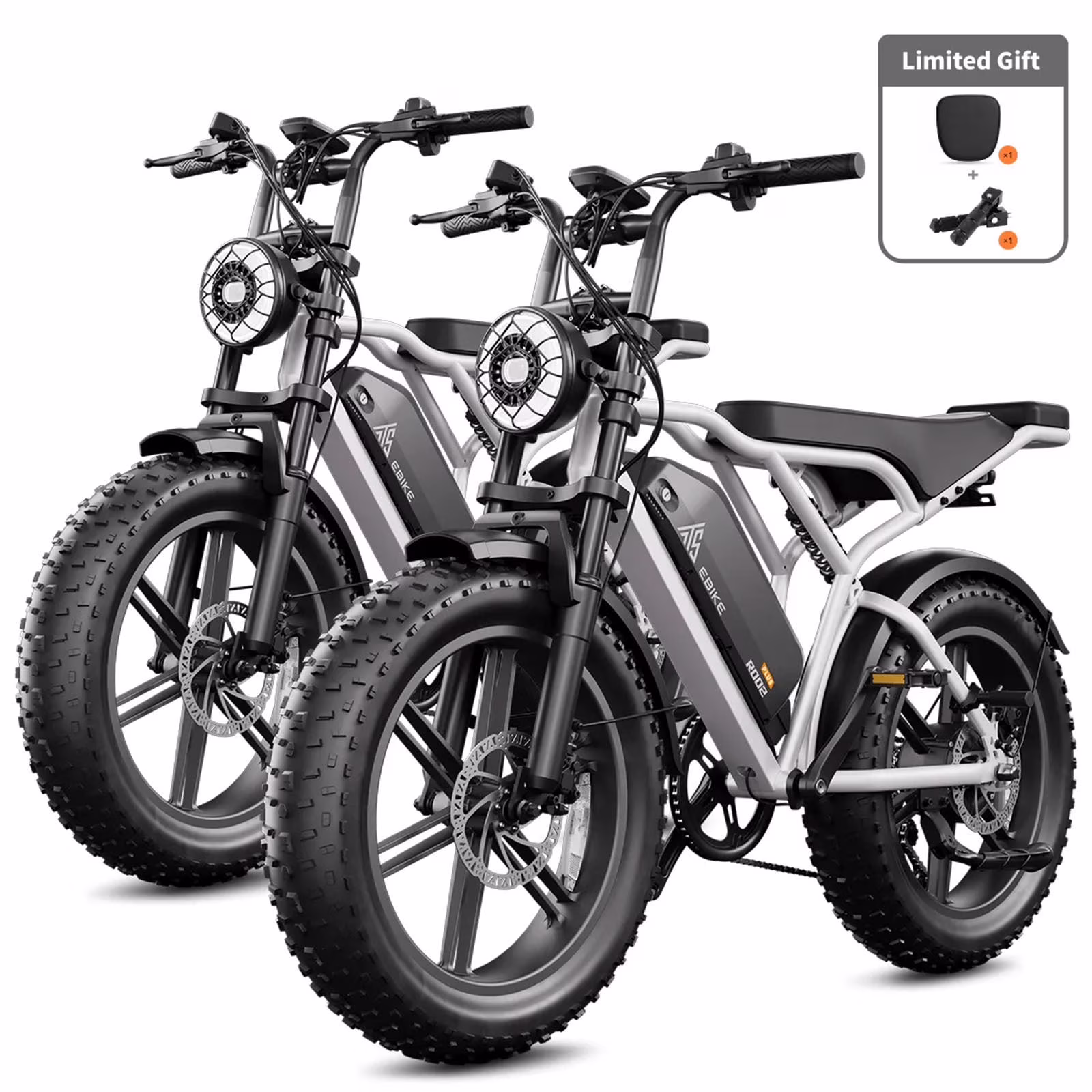 Electric Bike for Adults, 750W Peak 1500W Motor, 20"x4" Fat Tire E Bicycle, Hydraulic Disc Brakes, E Mountain Bike, 48V/15AH UL2849, App Control - Image 9