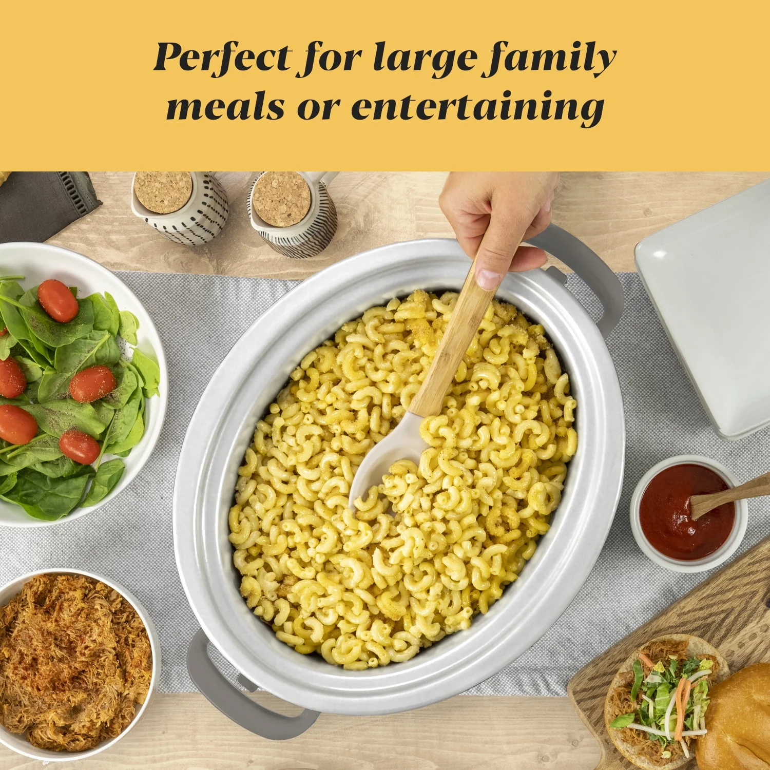 Crockpot 7-Quart Cook and Carry Programmable Slow Cooker, Grey - Image 6