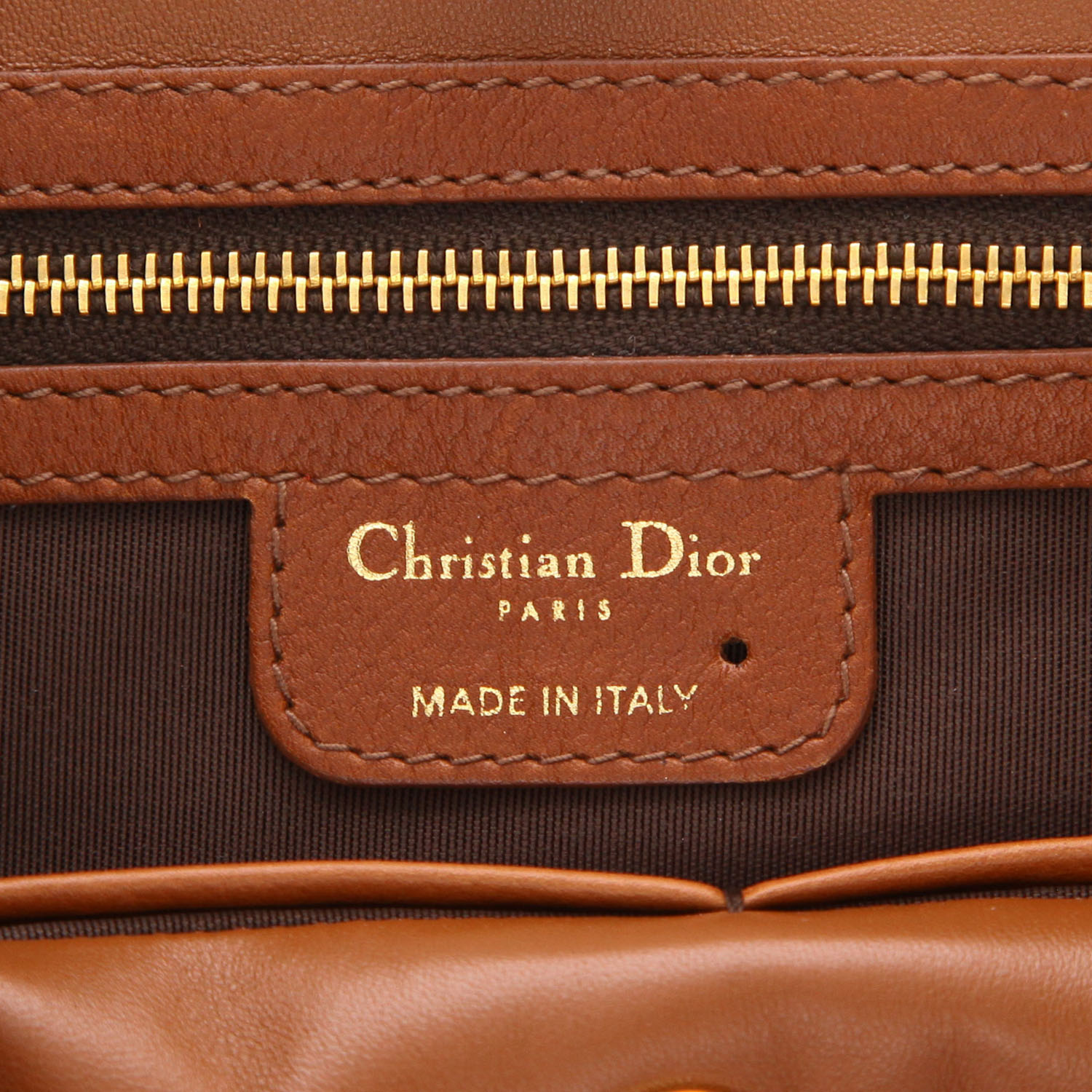 Dior 61 handbag in brown leather1:1High-quality replica