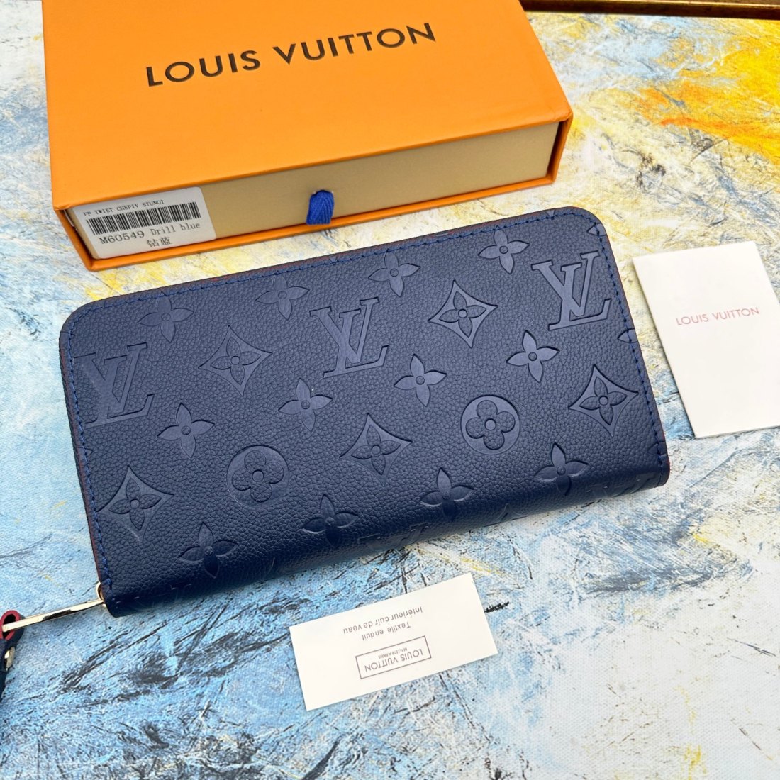 Louis Vuitton LV Zippy Embossed Cowhide Wallet1:1High-quality replica