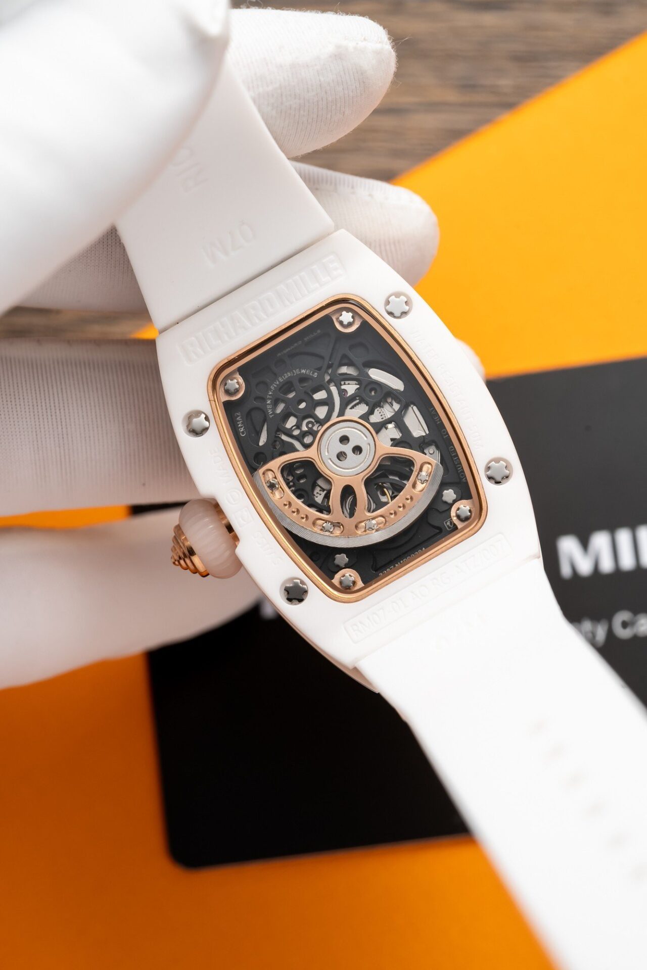 Richard Mille RM07-01 Replica Watch With Diamonds White Ceramic Case 36mm - Top club