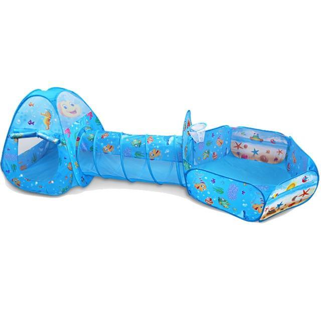 MiniSpeeltuin | 3-in-1 Speeltent, Ballenpoel en Tunnel