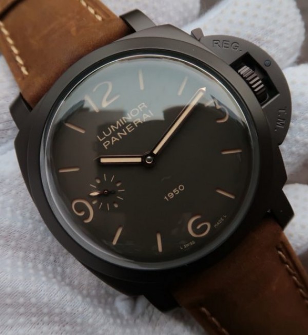Replica Panerai XF PAM375 Brown Dial Brown Asso Strap P3000 - Elite Watch Atelier