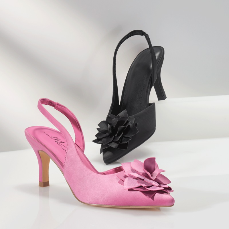 3-D Floral Slingback - MIDNIGHT VELVET CATALOG