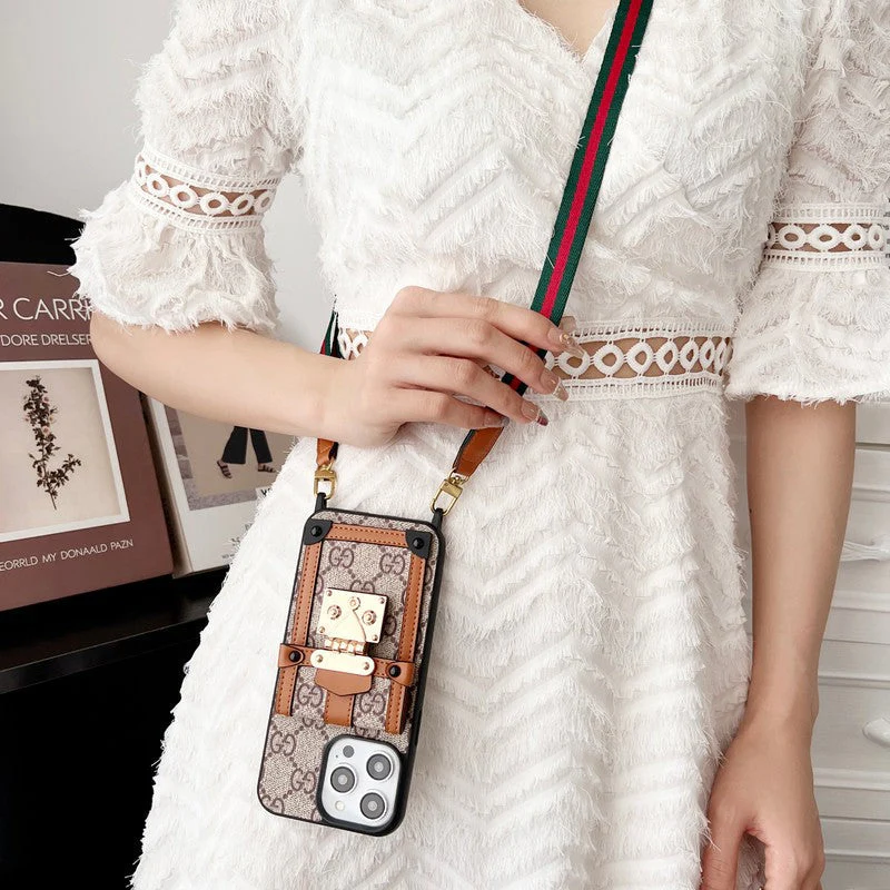GG Card Bag Chain Classic iPhone Case - Wholesale & Influencer