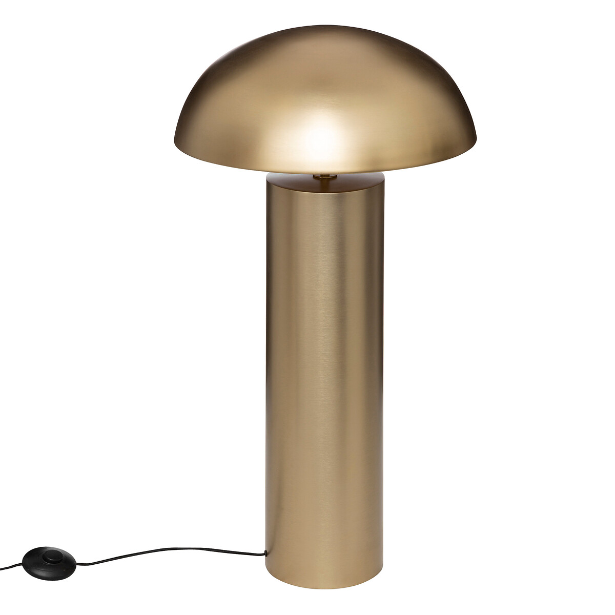 Straight floor lamp "Champi" Metal, golden, h.97 cm