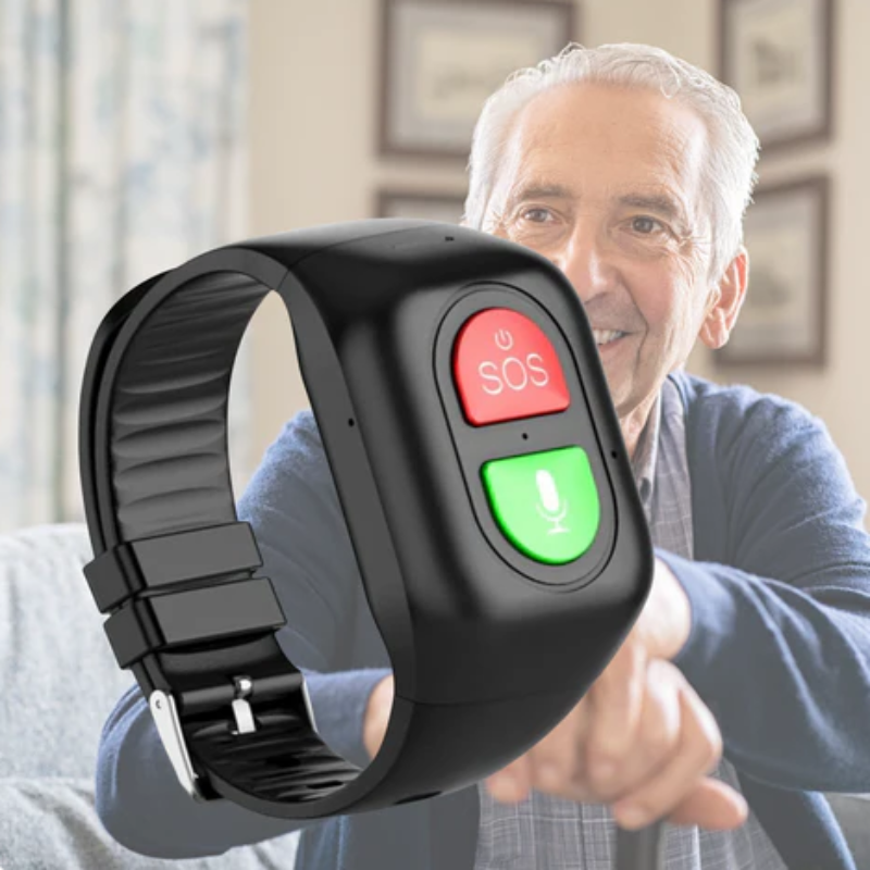 4G Smart GPS-Horloge voor Senioren met Veiligheidstracking en Gezondheidsmonitoring – IPX7 Waterdicht, SOS-Noodknop, Realtime Tracking