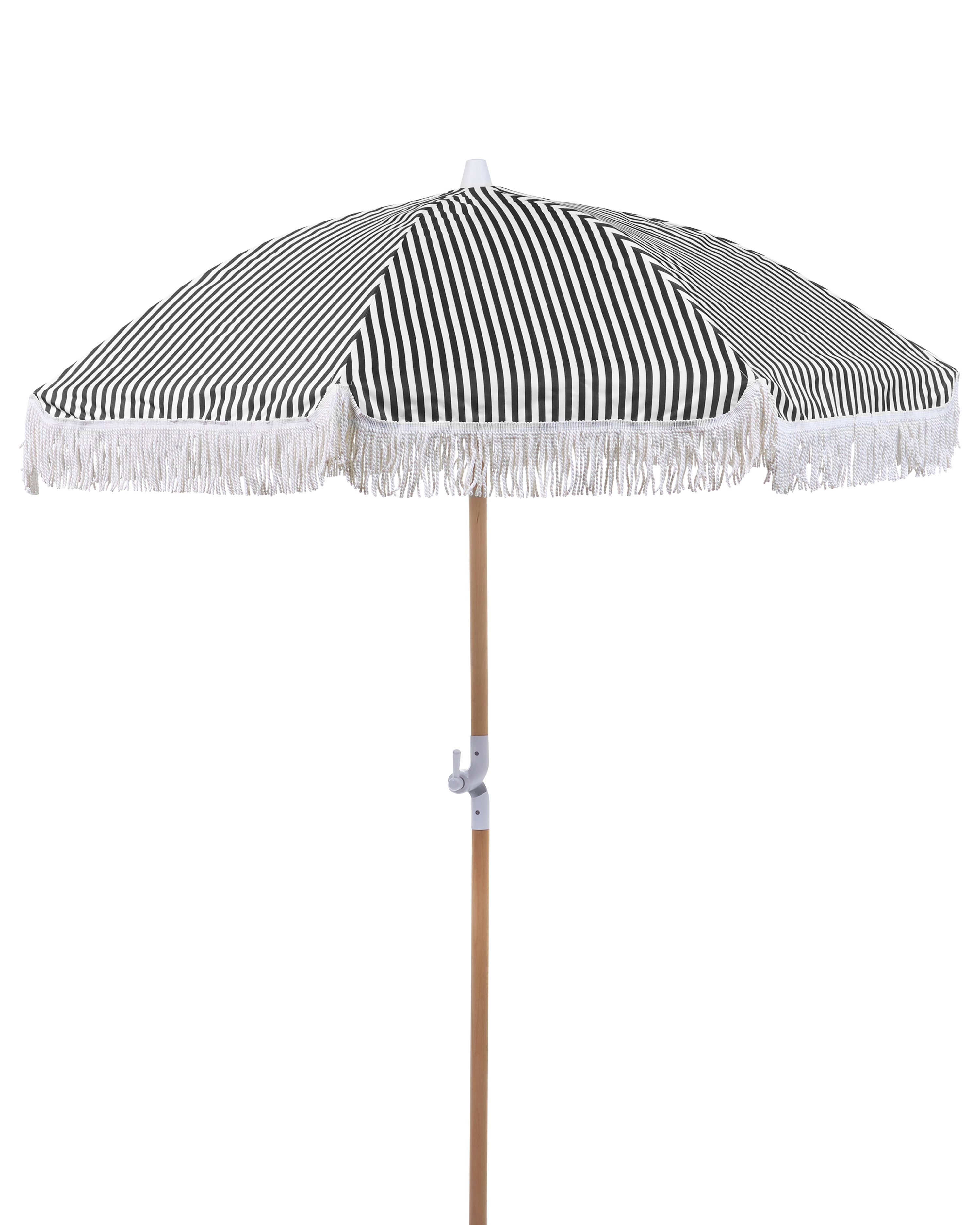 Patio Parasol 150 cm MONDELLO Black/ White
