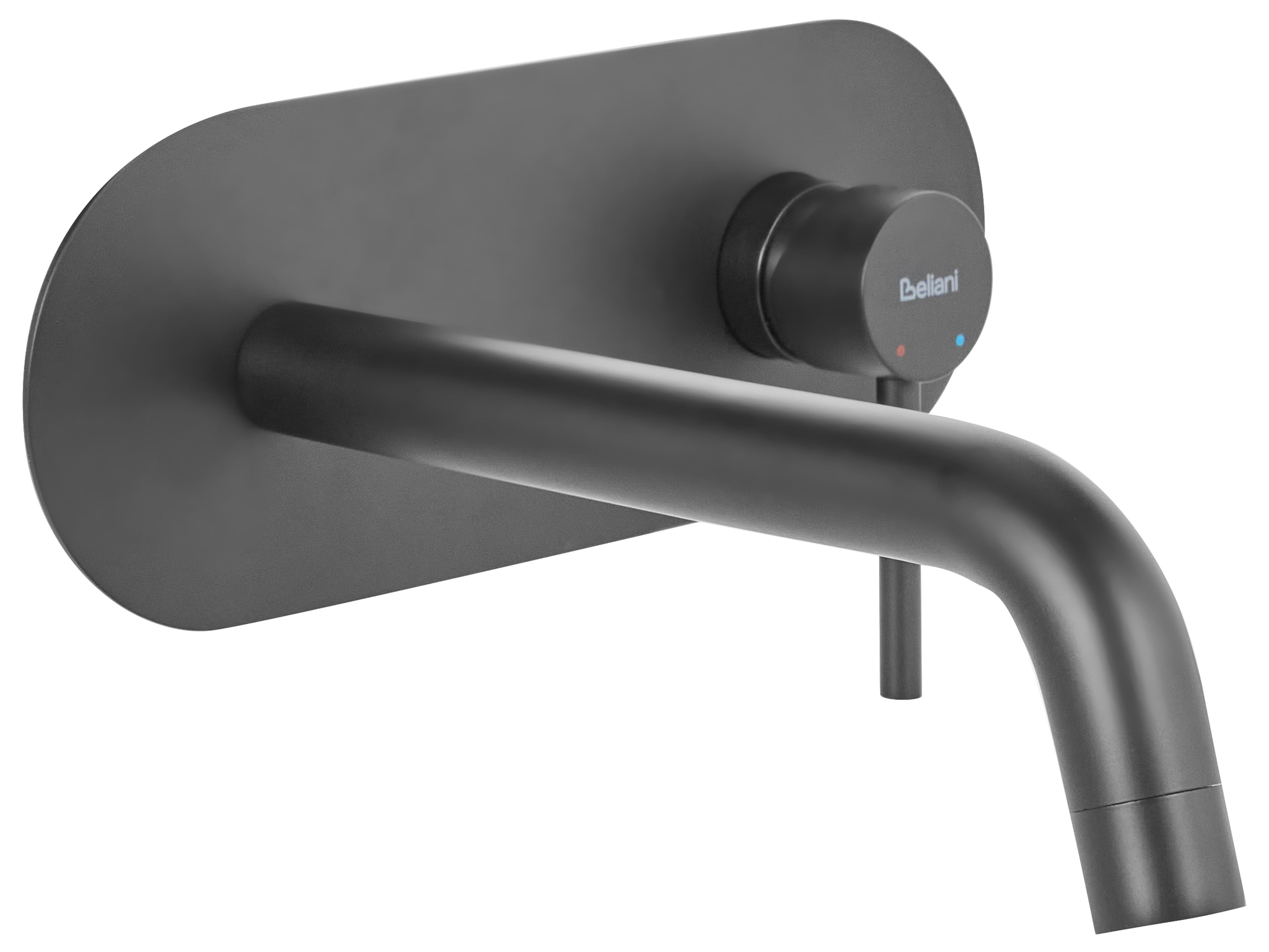 Wall Mounted Basin Mixer Tap GUAIBA Brass Black